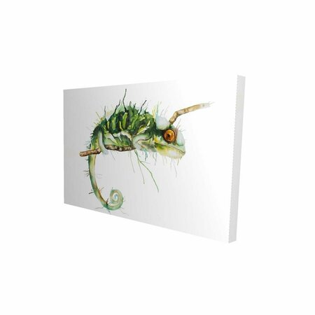 FONDO 20 x 30 in. Chameleon on the Lookout-Print on Canvas FO2788113